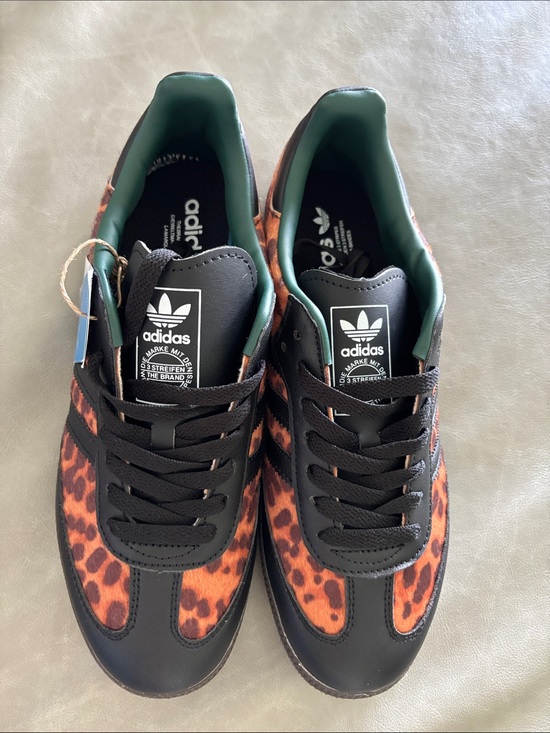 adidas Shoes - adidas Men’s Black & Orange Leopard Accent Sneakers